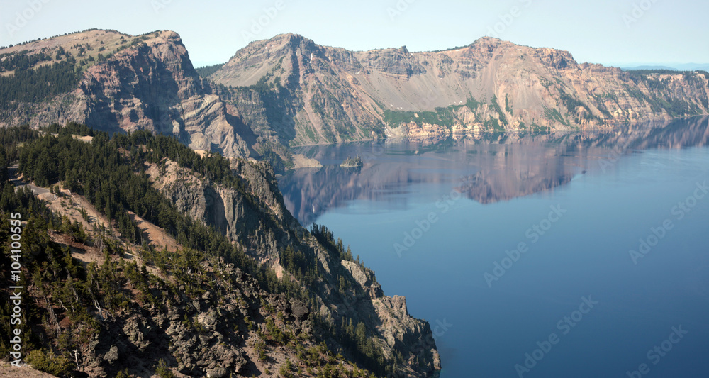 Crater Lake is what remains of Mount Mazama, the massive volcano that exploded 10,000 years ago and drastically altered the landscape of the western United States.