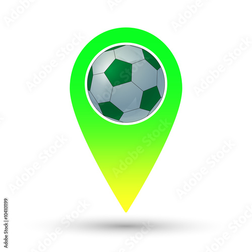 Soccer ball marker