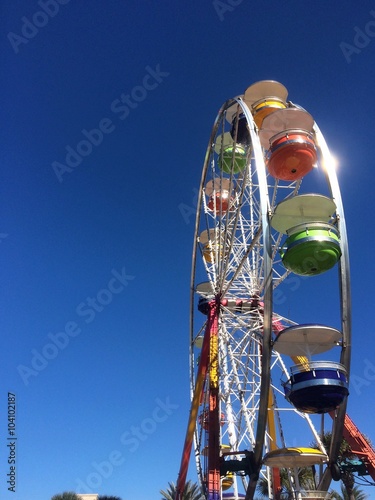 A ferris wheel at a fair