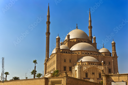 Egypt. Cairo. The Saladin Citadel - the Mosque of Muhammad Ali (or Mohamed Ali Pasha, also known as the Alabaster Mosque)