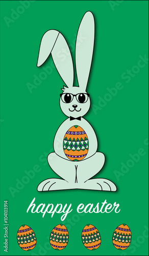 happy easter rabbit