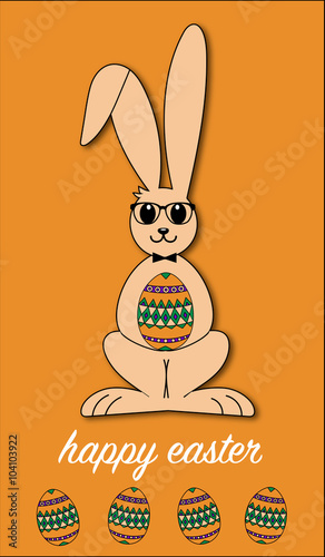 happy easter rabbit