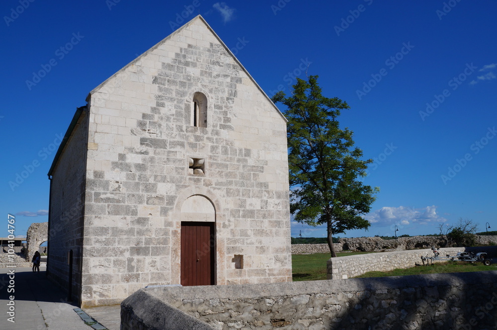 Fototapeta premium Nin, kościół św. Ambrożego