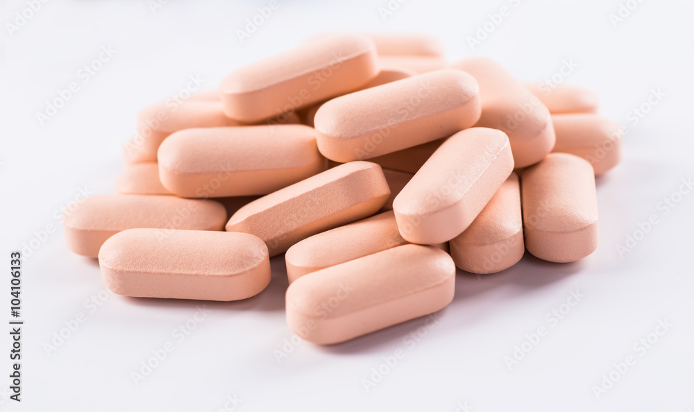 Many pills and tablets isolated on white background Many pills and tablets isolated on white background