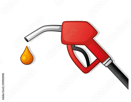 Red fuel pump nozzle.