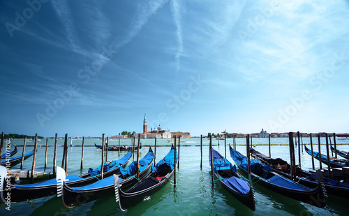 Grand Canal and San Giorgio Maggiore church  Venice