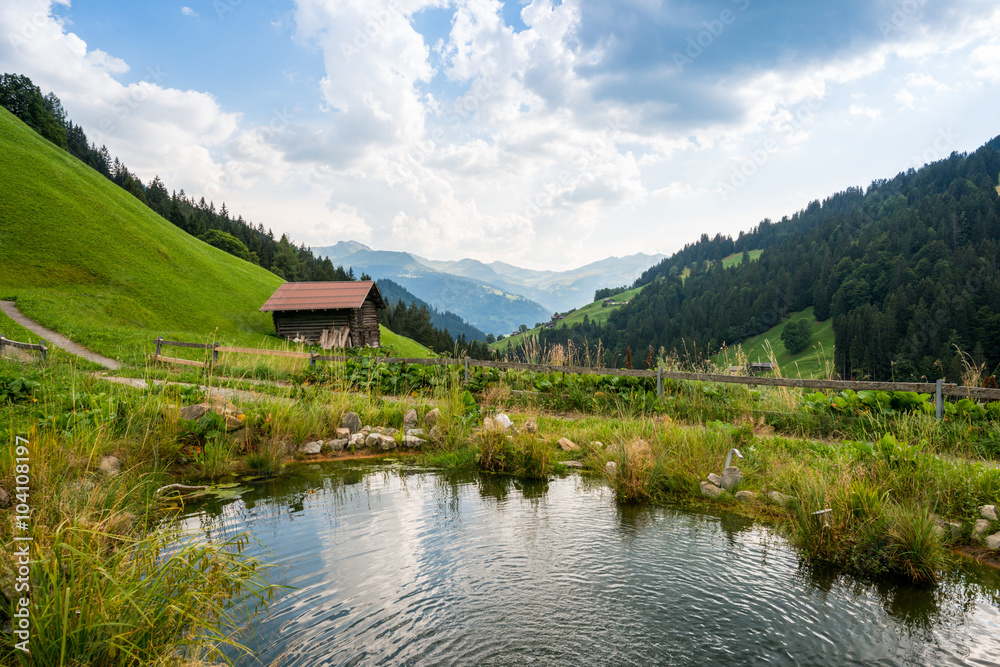 Picturesque Relaxing Point To Relax In The Alps