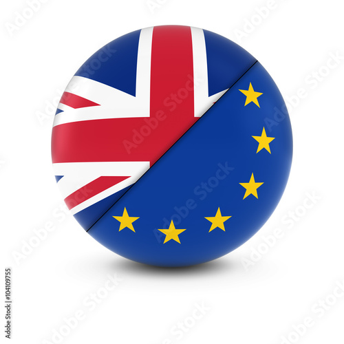 Free Download British and European Flag Ball - Split Flags of the UK and the EU - GFXLoad
