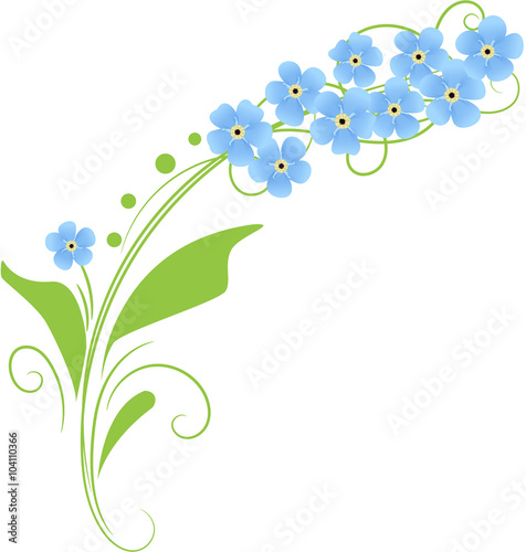 Branch with me-nots