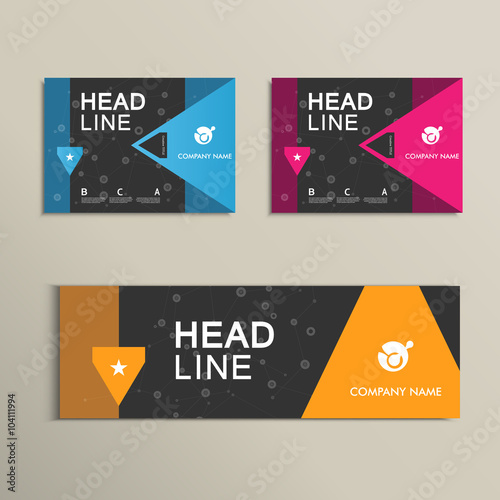 Vector brochure layout design template