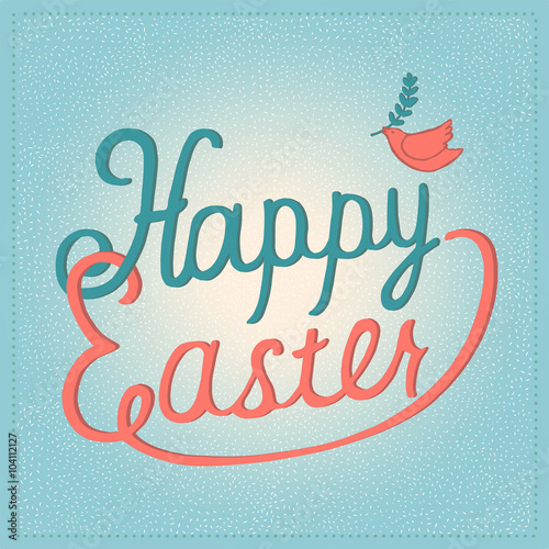 Happy Easter card in vector.