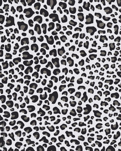 Seamless print of skin of leopard, vector illustration