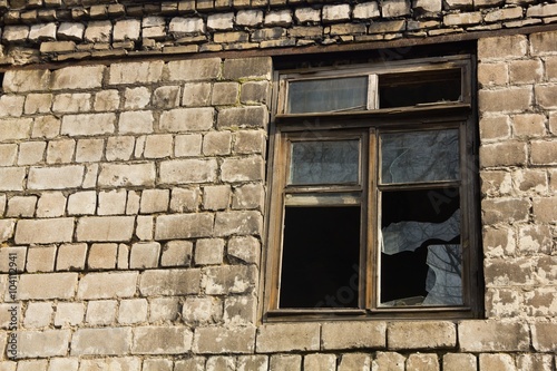 Broken old  window 