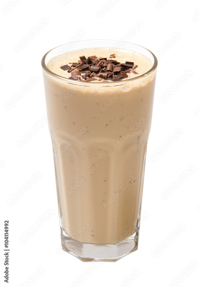 chocolate smoothie isolated chocolate smoothie isolated