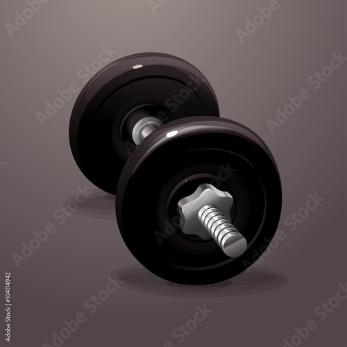 Dumbbell vector illustration