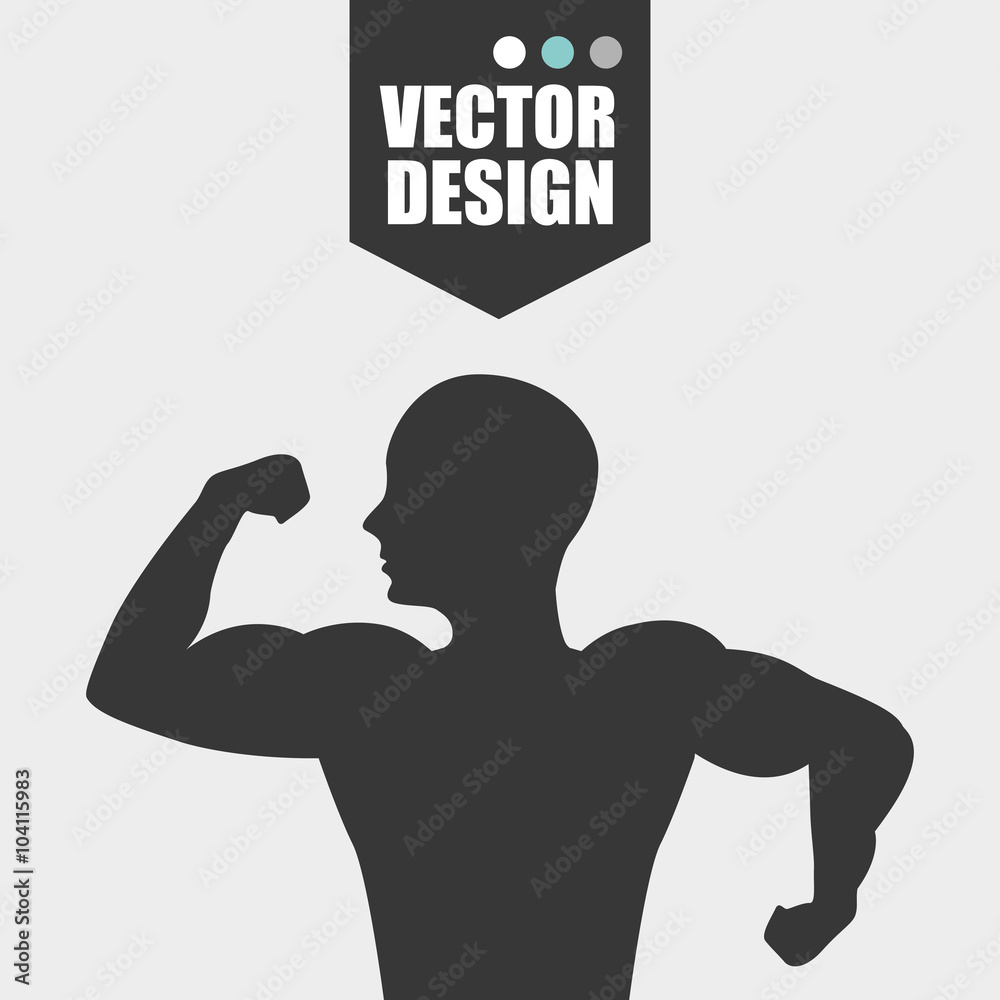 Fototapeta premium fitness sport design 
