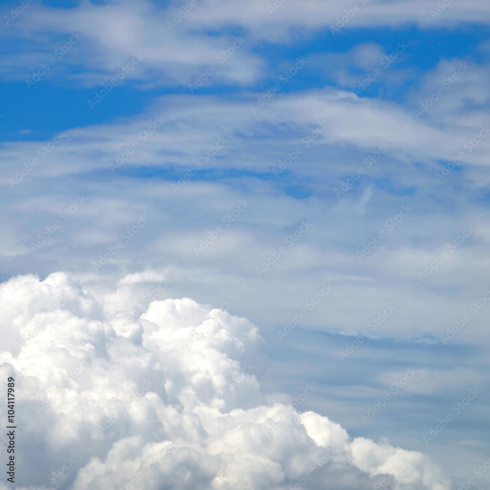 blue sky and beautiful clouds