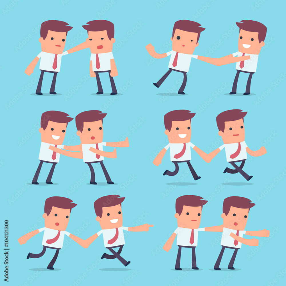 Flat Simple Character Manager for use in design Flat Simple Character Manager for use in design