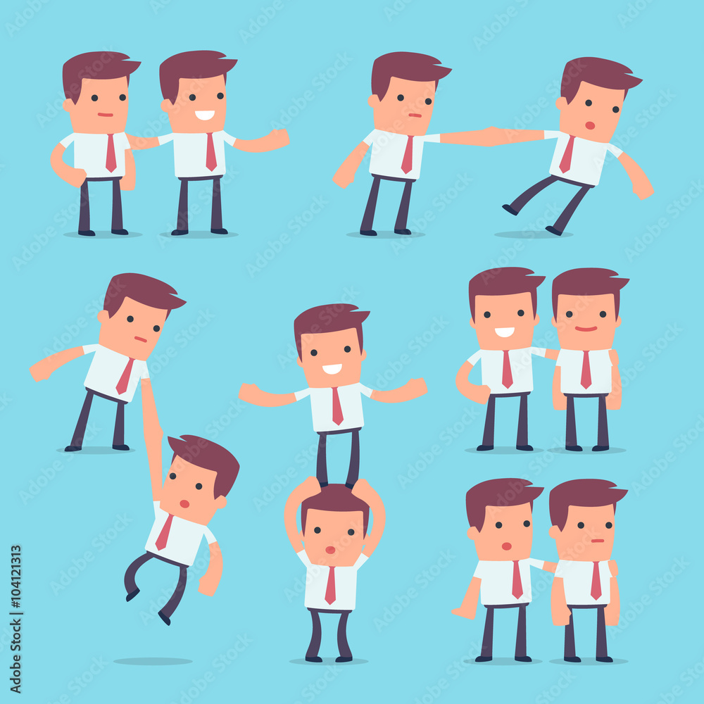 Flat Simple Character Manager for use in design Flat Simple Character Manager for use in design