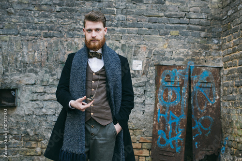 Portrait of gentleman in the street