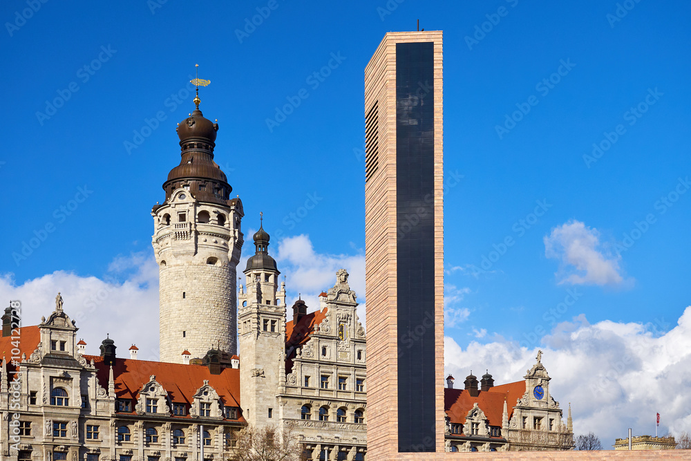 Obraz premium Neues Rathaus Leipzig
