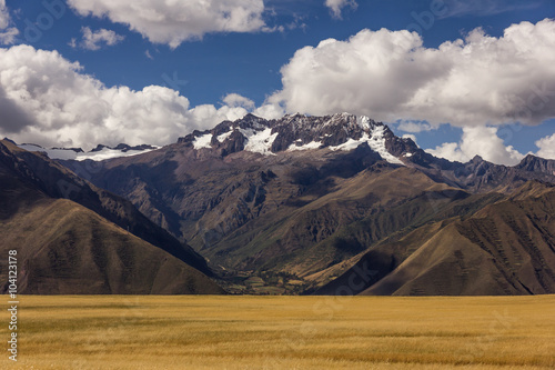 mountain range landscape on peru