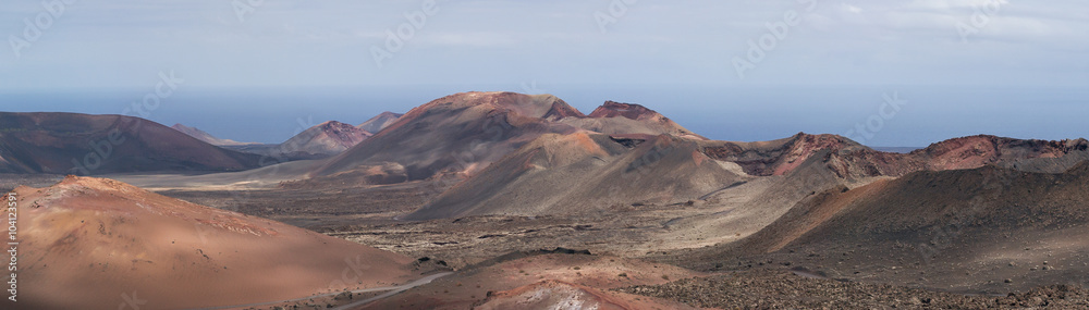 Fototapeta premium volcanic natural reserve in lanzarote canary island