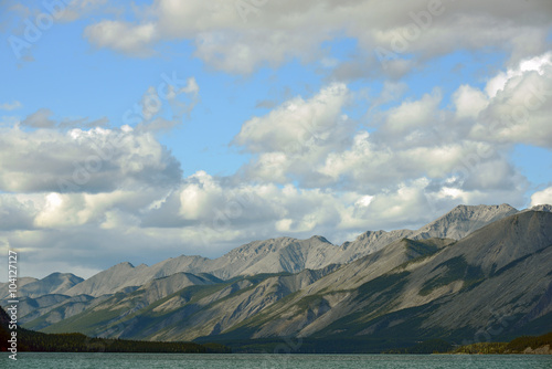 Muncho Lake and Mountains  British Columbia  Canada