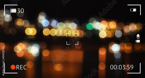 Screen video, vector background