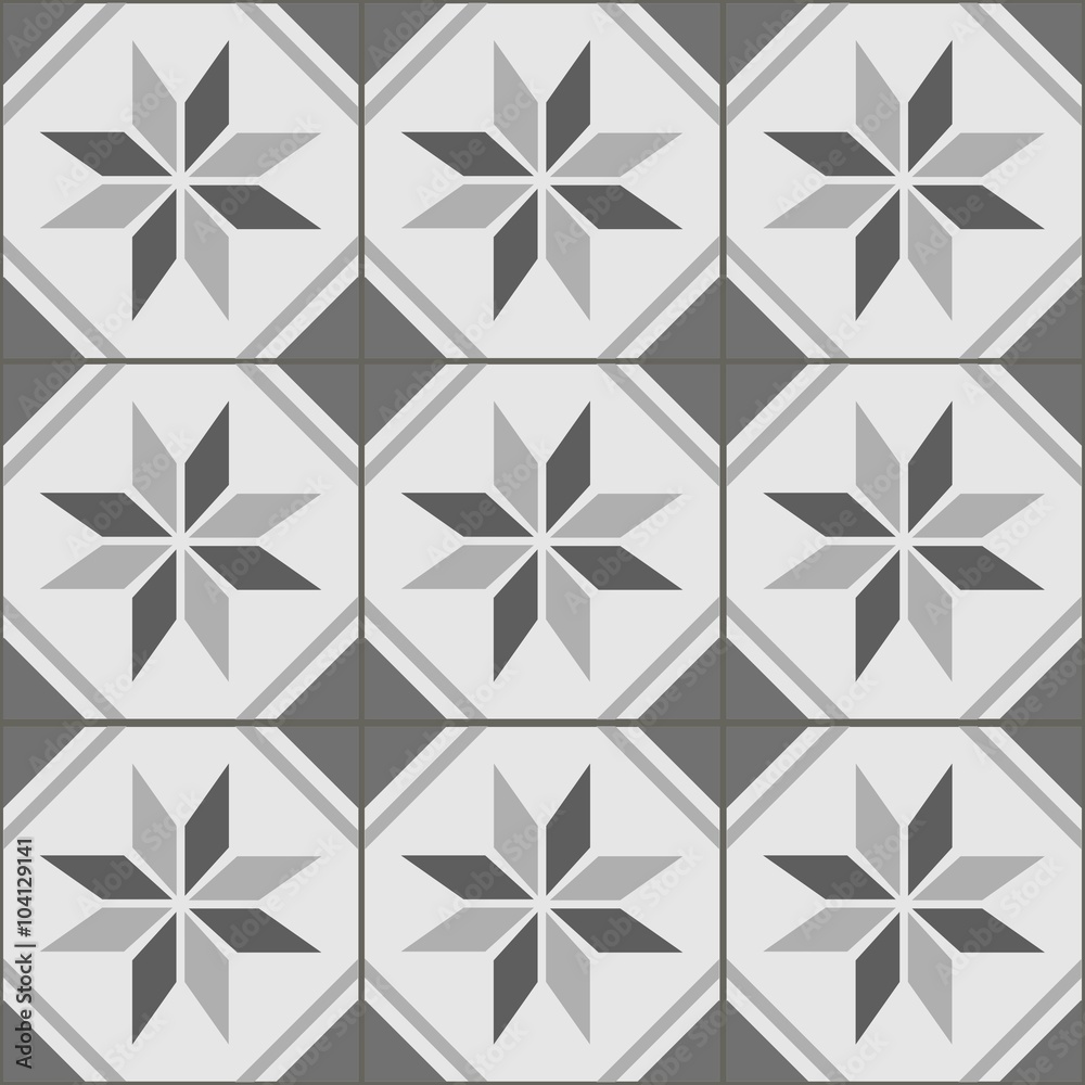 Grey Tile Seamless Pattern