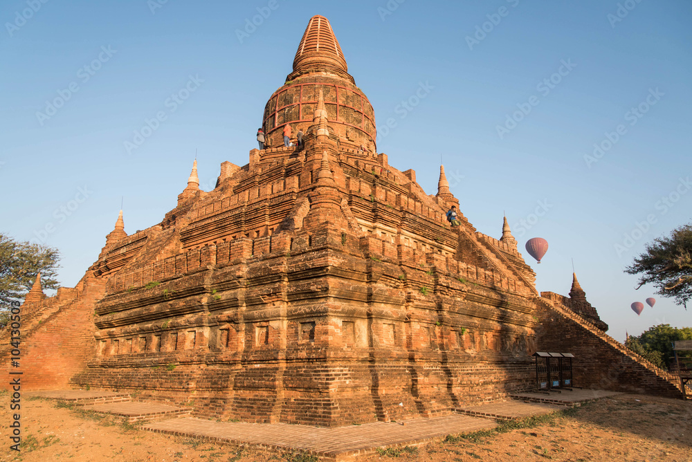 Ancient Temples in Bagan, Myanmar,Buledi pagoda