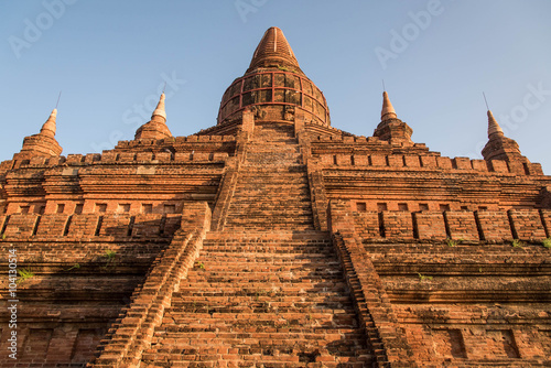 Ancient Temples in Bagan, Myanmar,Buledi pagoda
