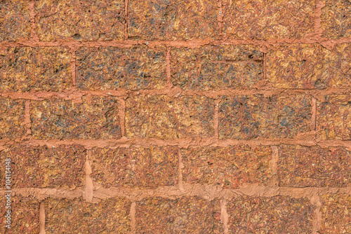 Brown marble brick wall abstract for background