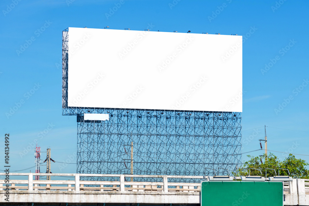 large Blank billboard ready for new advertisement