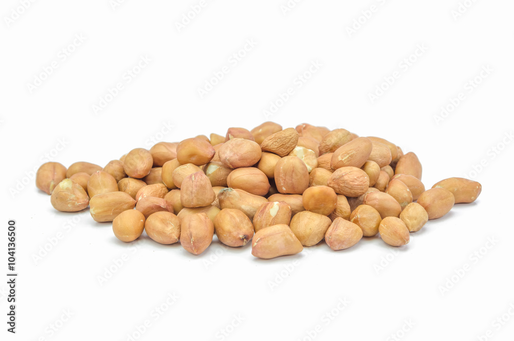 Dried peanuts in closeup. Dried peanuts in closeup.