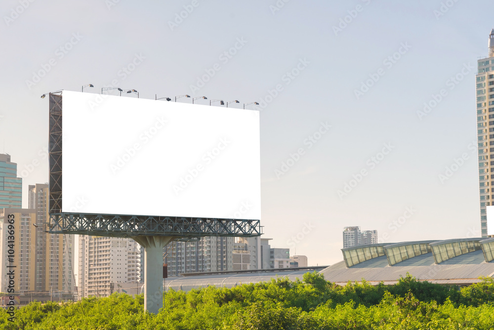 Obraz premium large Blank billboard ready for new advertisement