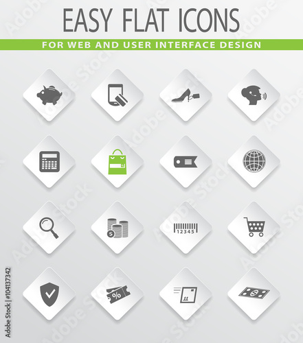 E-commerce icons set