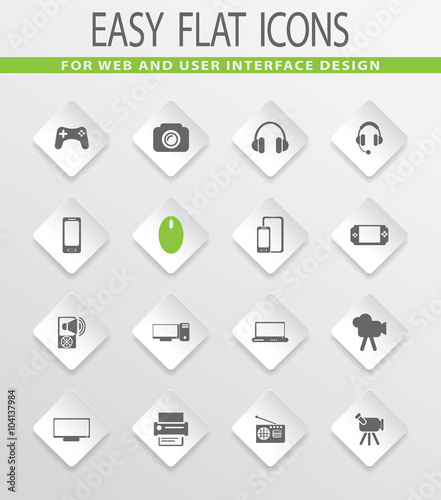 Gadget icons set