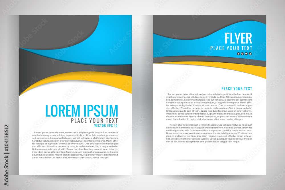 Abstract vector modern flyers brochure / annual report /design templates / stationery with white background in size a4. Abstract vector modern flyers brochure / annual report /design templates / stationery with white background in size a4.
