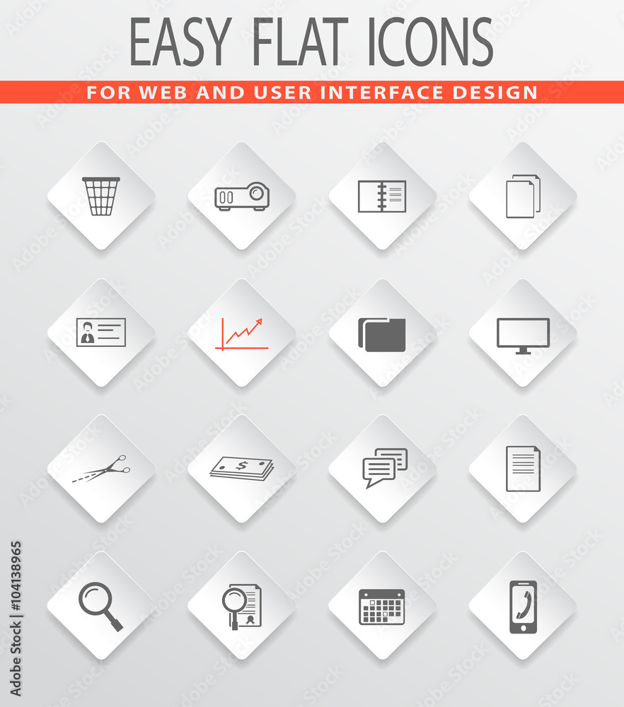Business and Office icons set