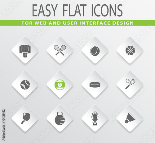 Sports Balls icons set