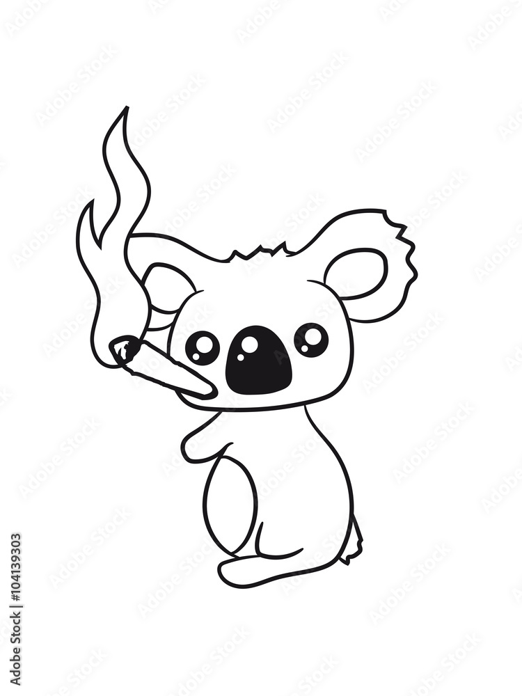 pothead weed hemp cannabis joint weed smoke pot high drug koala pothead weed hemp cannabis joint weed smoke pot high drug koala