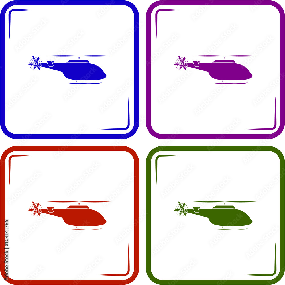 Fototapeta premium Helicopter icon