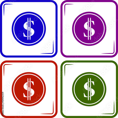 Dollar cent icon