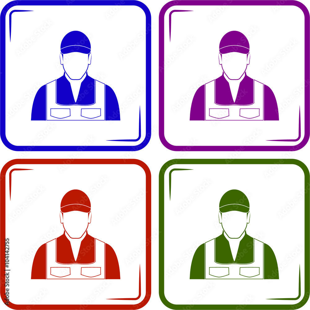 Worker Vector icon. Worker Vector icon.