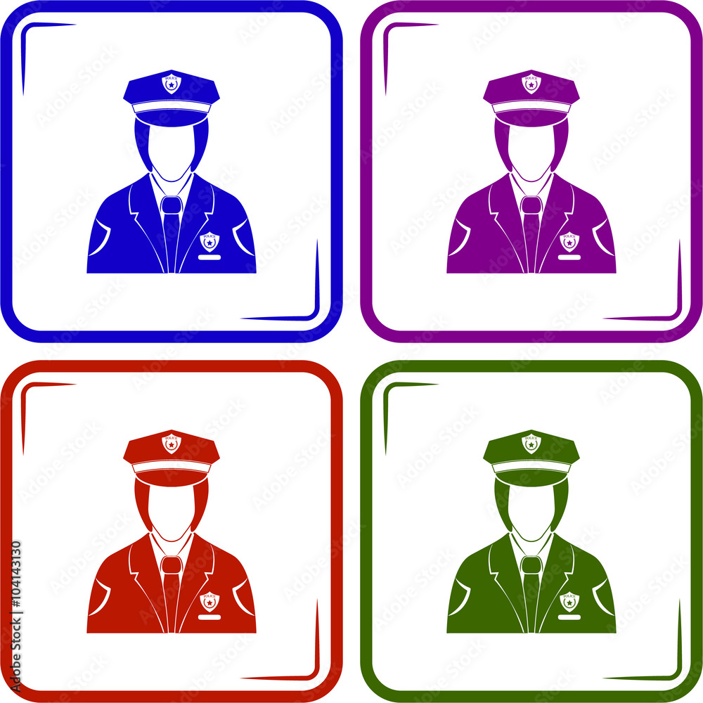 Policeman Vector icon