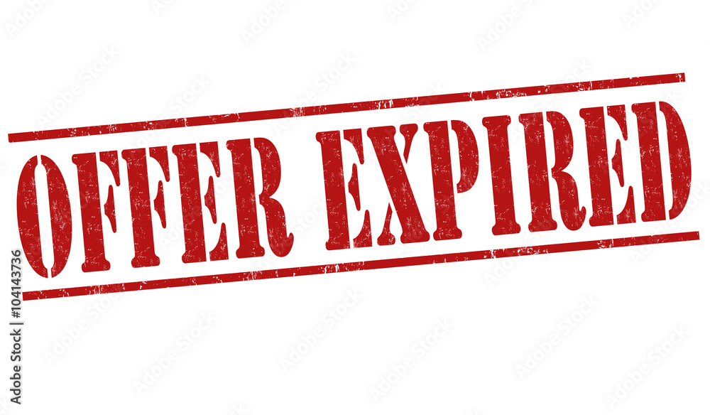 Offer expired stamp