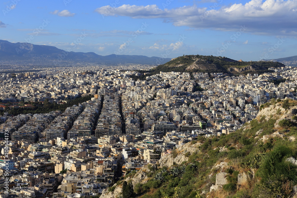 Athens view from Lycabettus Hill, Greece