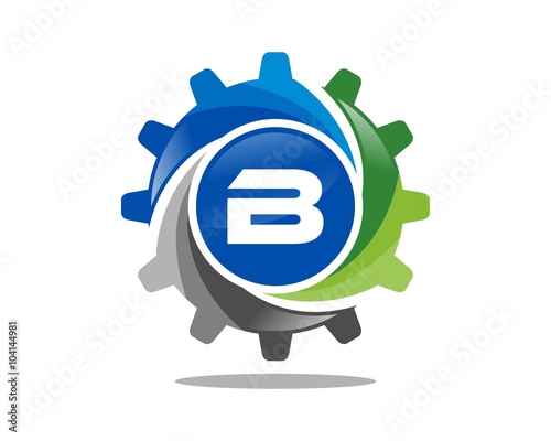 B Gear Circle Logo