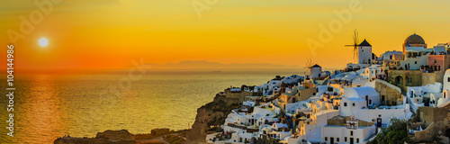 Santorini  Greece - Oia at sunset  